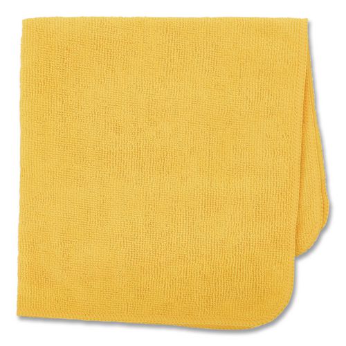 Image of Rubbermaid® Commercial 1820584 Microfiber Cleaning Cloths, 16 X 16, Yellow, 24/pack