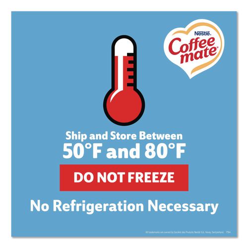 Image of Coffee mate® NES48978 Liquid Coffee Creamer, French Vanilla, 0.38 oz Mini Cups, 360/Carton