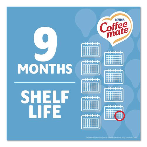Image of Coffee mate® NES48978 Liquid Coffee Creamer, French Vanilla, 0.38 oz Mini Cups, 360/Carton