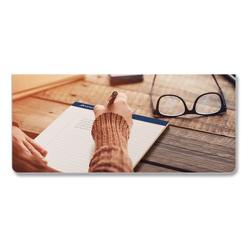Image of Ampad® Perforated Writing Pads, Narrow Rule, (50) White 8.5 x 11 Sheets, Dozen
