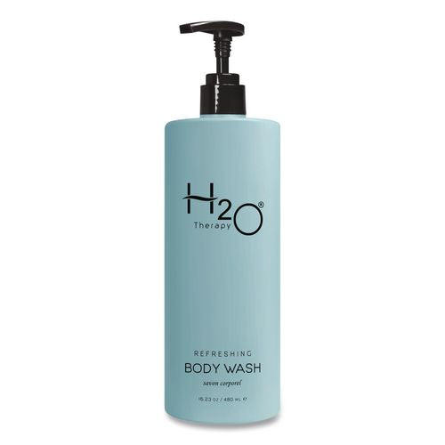 Image of Diversified Hospitality Solutions AIR07-H20-W480 H2O Therapy Body Wash Air Pump, White Tea and Lemongrass Scent, 16.23 oz Bottle, 12/Carton