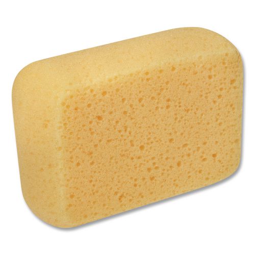 Image of Brillo® 22401 Multi-Purpose Sponge, 4.25 x 6.25, 2.12" Thick, Yellow, 6/Carton