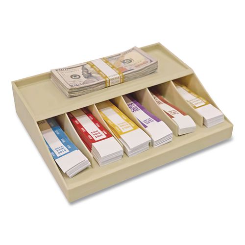 Image of CONTROLTEKÂ® Currency Straps, $10,000, Self-Adhesive, 1,000/Pack