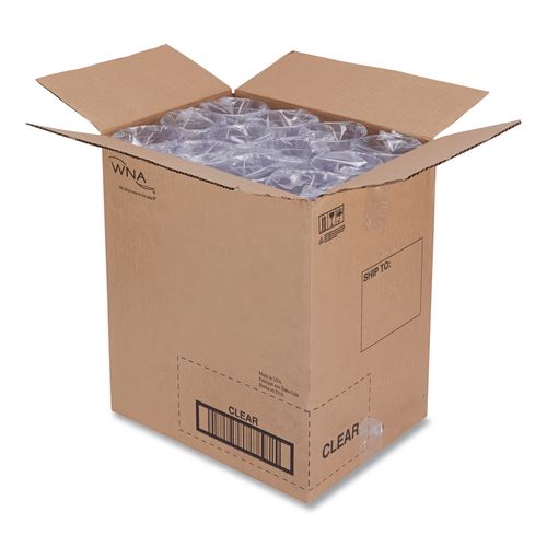 Image of WNA WNA APCTR16 Deli Containers, 16 oz, Clear, Plastic, 50/Pack, 10 Packs/Carton