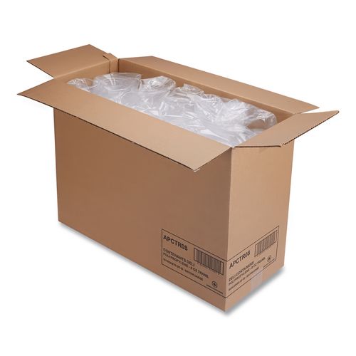Image of WNA WNA APCTR08 Deli Containers, 8 oz, Clear, Plastic, 50/Pack, 10 Pack/Carton