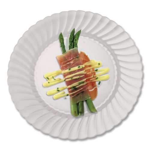 Image of WNA WNA CW6180 Classicware Plates, Plastic, 6" Dia, Clear, 18/bag, 10 Bags/carton