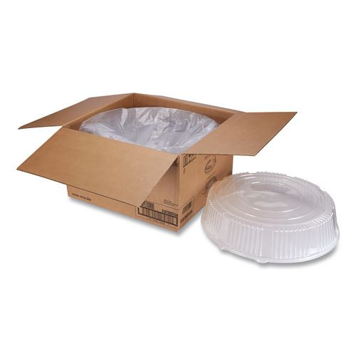 Image of WNA WNA A18PETDM Caterline Dome Lids, 18" Diameter x 2.75" h, Clear, Plastic, 25/Carton