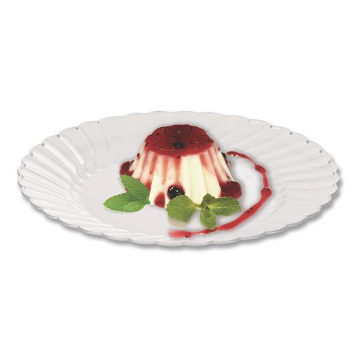 Image of WNA WNA CW6180 Classicware Plates, Plastic, 6" Dia, Clear, 18/bag, 10 Bags/carton
