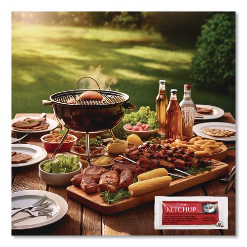 Image of Vistar Condiment Packets, Ketchup, 0.25 Oz Packet, 200/carton