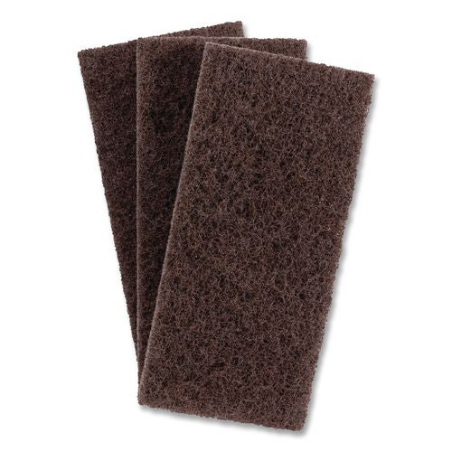 Image of 3M 8541 Doodlebug Utility Pad, 4.62 x 10, Brown, 10/Carton