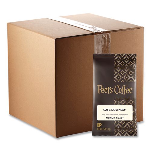 Image of Peet's Coffee & Tea® 504918 Coffee Portion Packs, Cafe Domingo Blend, 2.5 Oz Frack Pack, 18/box