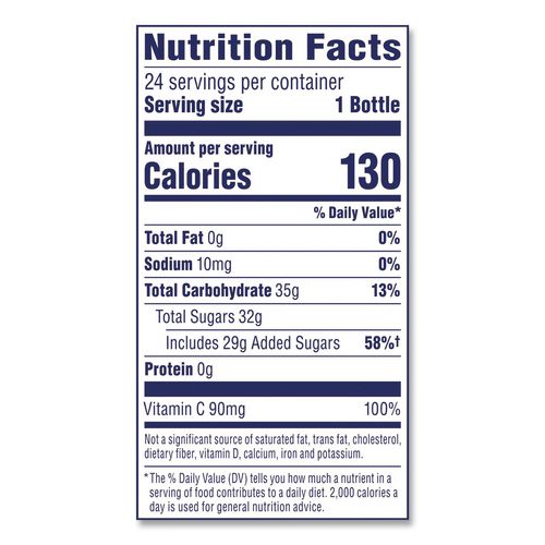 Image of Ocean SprayÂ® Cranberry Juice Cocktail, Cranberry, 10 oz Bottle, 24/Carton