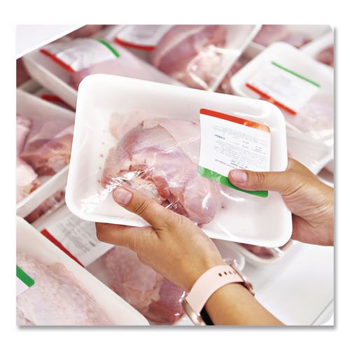 Image of Pactiv Evergreen Supermarket Tray, #10P, 10.75 x 5.5 x 1.2, White, Foam, 400/Carton