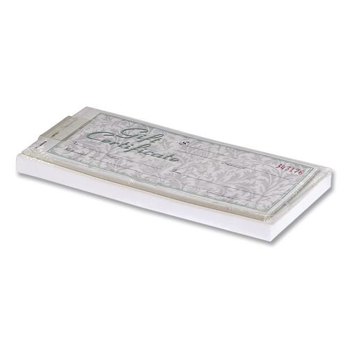 Image of Adams® GFTC1 Gift Certificates With Envelopes, 8 X 3.4, White/canary, 25/book