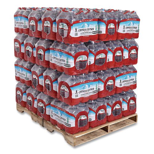 Image of Crystal Geyser® 12514 2 Alpine Spring Water, 1 Gal Bottle, 6/Carton, 48 Cartons/Pallet