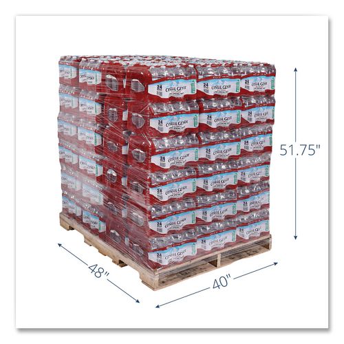 Image of Crystal Geyser® 24514 7 Alpine Spring Water, 16.9 oz Bottle, 24/Carton, 84 Cartons/Pallet