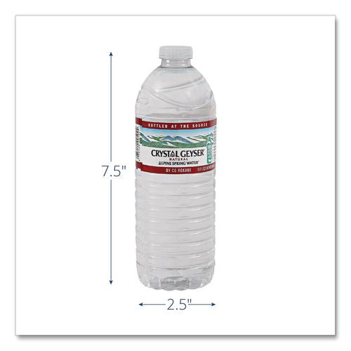 Image of Crystal Geyser® 24514 7 Alpine Spring Water, 16.9 oz Bottle, 24/Carton, 84 Cartons/Pallet