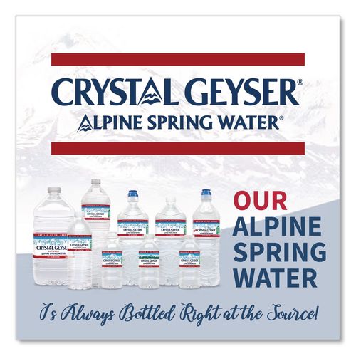 Image of Crystal Geyser® 24514 7 Alpine Spring Water, 16.9 oz Bottle, 24/Carton, 84 Cartons/Pallet