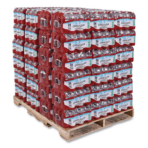 Image of Crystal Geyser® 24514 7 Alpine Spring Water, 16.9 oz Bottle, 24/Carton, 84 Cartons/Pallet