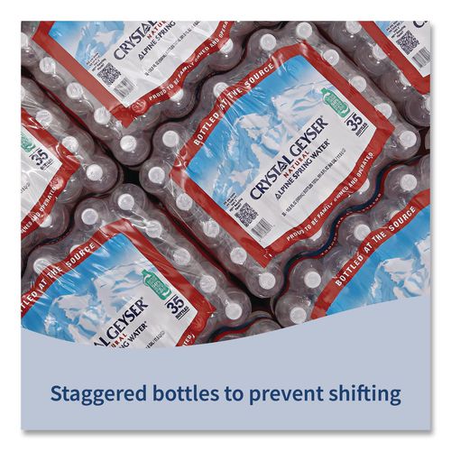 Image of Crystal Geyser® 35001 8 Alpine Spring Water, 16.9 oz Bottle, 35/Carton, 54 Cartons/Pallet