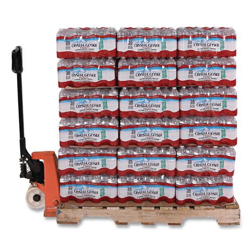 Image of Crystal Geyser® 35001 8 Alpine Spring Water, 16.9 oz Bottle, 35/Carton, 54 Cartons/Pallet
