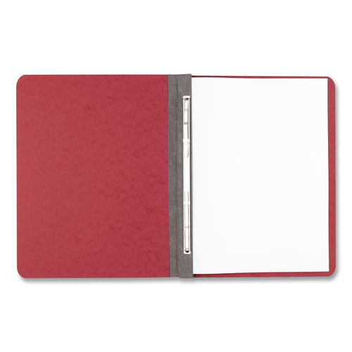 Image of ACCO A7019928A Pressboard Report Cover With Tyvek Reinforced Hinge, Two-Piece Prong Fastener, 2" Capacity, 8.5 X 14, Red/red