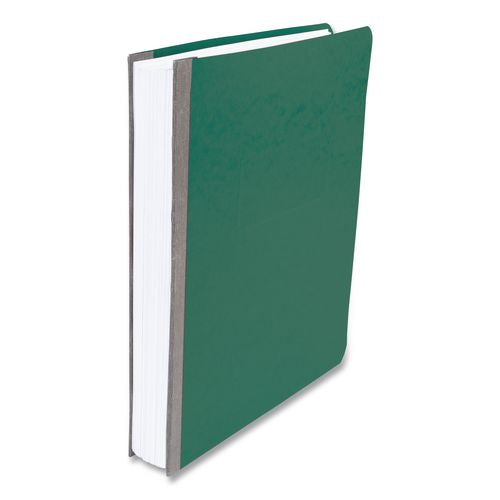 Image of ACCO A7025076A Presstex Report Cover With Tyvek Reinforced Hinge, Side Bound, 2-Piece Prong Fastener, 8.5 X 11, 3" Capacity, Dark Green
