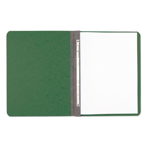 Image of ACCO A7025076A Presstex Report Cover With Tyvek Reinforced Hinge, Side Bound, 2-Piece Prong Fastener, 8.5 X 11, 3" Capacity, Dark Green