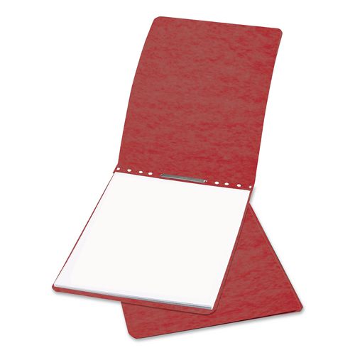 Image of ACCO Pressboard Report Cover with Tyvek Reinforced Hinge, Two-Piece Prong Fastener, 3" Capacity, 11 x 17, Red/Red