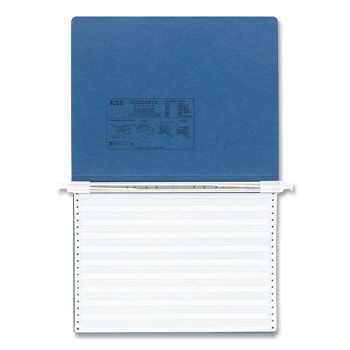 Image of ACCO Presstex Covers With Storage Hooks, 2 Posts, 6" Capacity, 9.5 X 11, Dark Blue