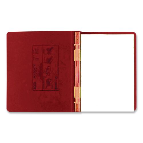 Image of ACCO Presstex Covers With Storage Hooks, 2 Posts, 6" Capacity, 9.5 X 11, Executive Red