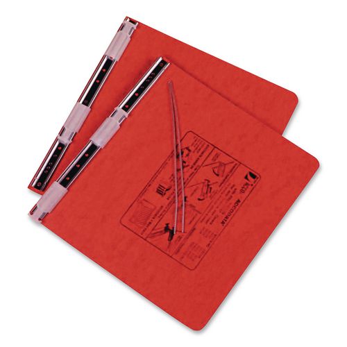 Image of ACCO Presstex Covers With Storage Hooks, 2 Posts, 6" Capacity, 9.5 X 11, Executive Red