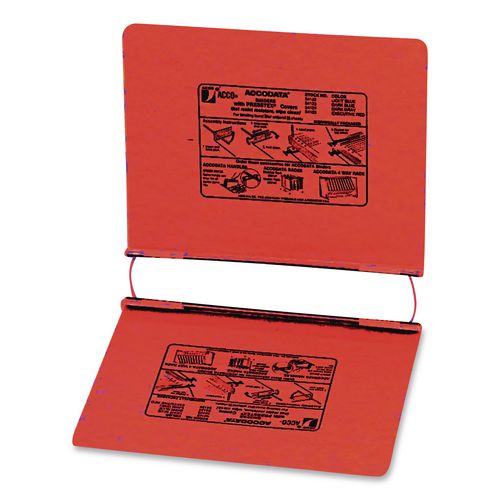 Image of ACCO Presstex Covers With Storage Hooks, 2 Posts, 6" Capacity, 9.5 X 11, Executive Red