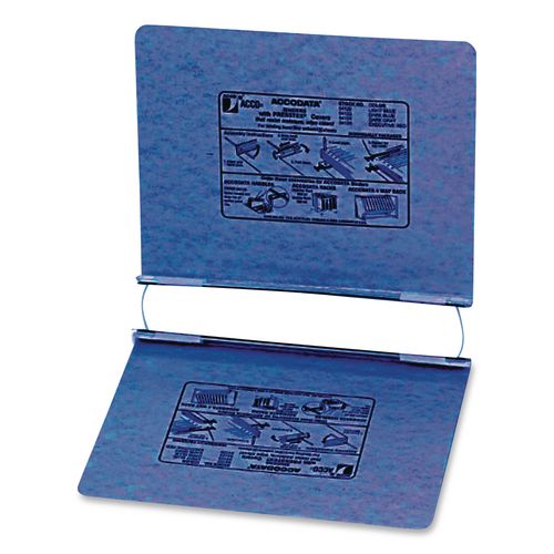 Image of ACCO Presstex Covers With Storage Hooks, 2 Posts, 6" Capacity, 11 X 8.5, Light Blue