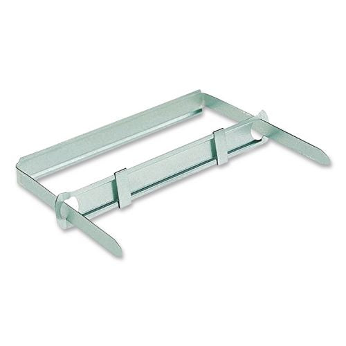 Image of ACCO Premium Two-Piece Two-Prong Paper Fastener Base and Compressor Sets, 3.5" Capacity, 2.75" Center to Center, Silver, 50/Box