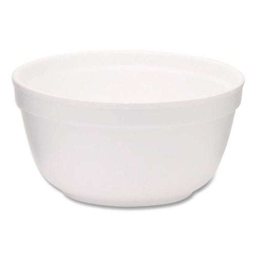 Image of WinCup® 221992 Foam Bowls, Squat Style, 12 oz, White, 1,000/Carton