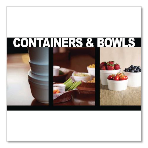 Image of WinCup® 221992 Foam Bowls, Squat Style, 12 oz, White, 1,000/Carton