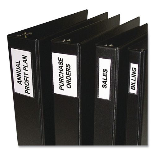 Image of C-Line® 70013 Self-Adhesive Ring Binder Label Holders, Top Load, 1 x 2,81, Clear, 12/Pack