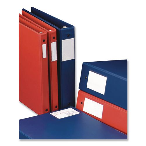 Image of C-Line® 70013 Self-Adhesive Ring Binder Label Holders, Top Load, 1 x 2,81, Clear, 12/Pack