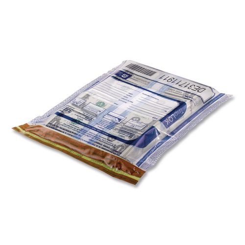 Image of TripLOK Deposit Bag, Plastic, 12" x 16", Clear, 100/Pack