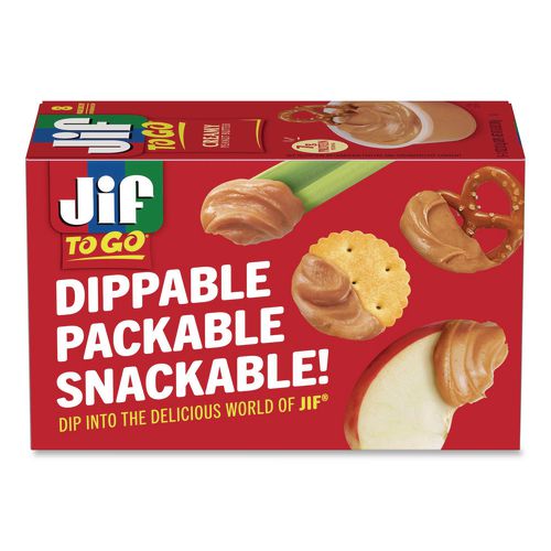 Image of Jif® SMU65642 Creamy Peanut Butter Cups, 1.1 oz Cup, 8/Box