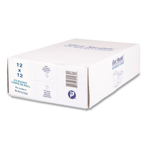 Image of Inteplast Group BLR121206 Ice Bucket Liner Bags, 96 oz, 12" x 12", Clear, 1,000/Carton