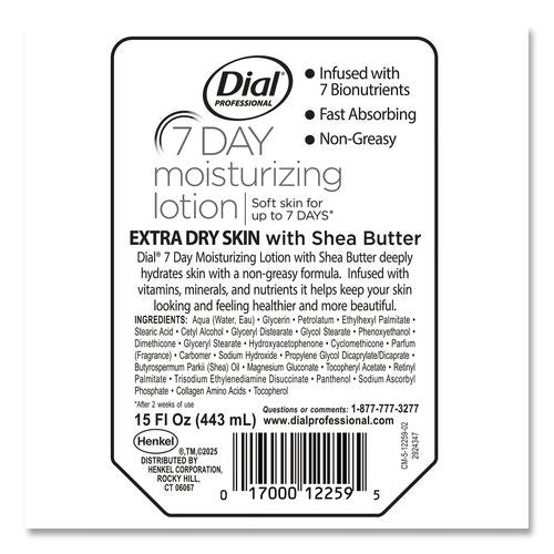 Image of Dial® Professional 17000122595 7-Day Moisturizing Lotion for Versa Dispenser, 15 oz Refill Pouch