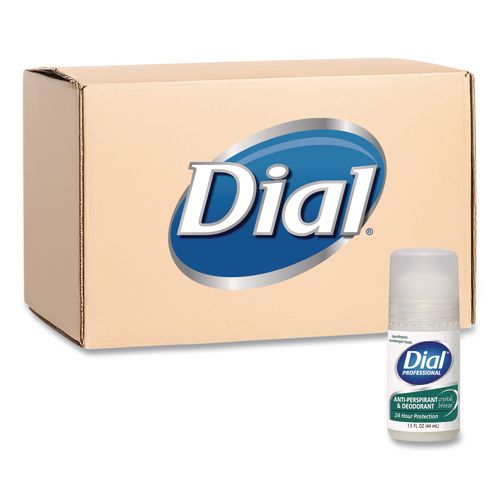 Image of Dial® Professional DIA 07686 Anti-Perspirant Deodorant, Crystal Breeze Scent, 1.5 oz, Roll-On Bottle, 48/Carton
