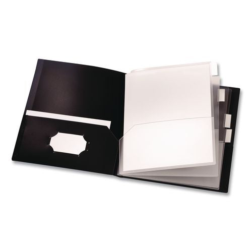 Image of Cardinal® 13601 Reportpro 10-Pocket Project Organizer, 8.5 X 11, Clear/black