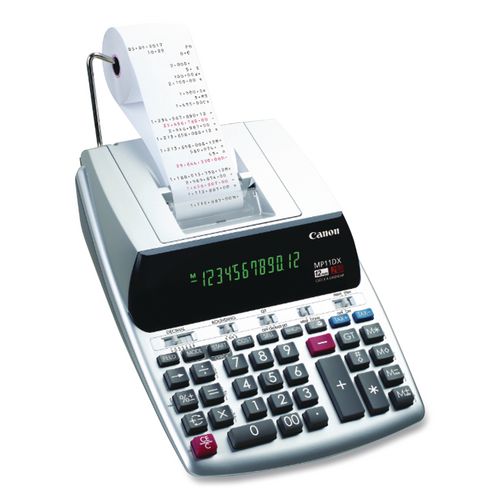 Image of Canon® 2198C001 Mp11dx-2 Printing Calculator, Black/red Print, 3.7 Lines/sec