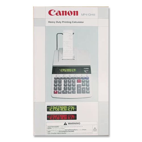 Image of Canon® 2292B001 Mp21dx 12-Digit Ribbon Printing Calculator, Black/red Print, 3.5 Lines/sec