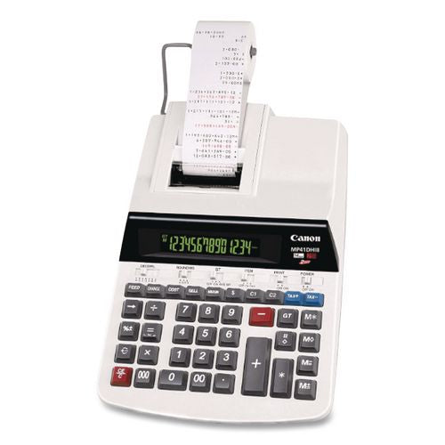 Image of Canon® 2292B001 Mp21dx 12-Digit Ribbon Printing Calculator, Black/red Print, 3.5 Lines/sec