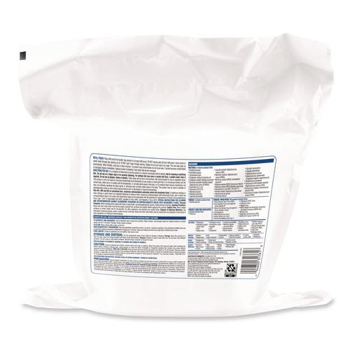 Image of Clorox Healthcare® 31761 VersaSure Cleaner Disinfectant Wipes, Refill, 1-Ply, 12 x 10, Fragranced, White, 110/Pouch, 2 Pouches/Carton