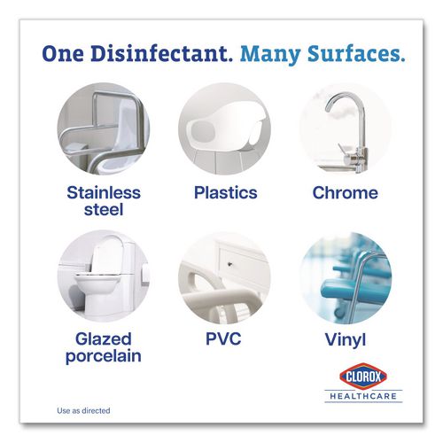 Image of Clorox Healthcare® CLO32122 Spore Defense Cleaner Disinfectant, Closed System, 1 gal Refill Bottle, 4/Carton